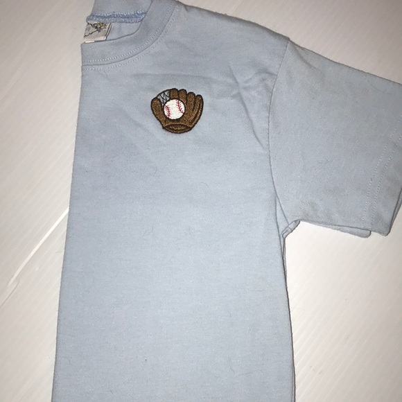 Boys Baseball glove/ball monogrammed S/S T-Shirt - Picture 7 of 7